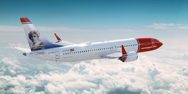 Norwegian 737 med Elsa Beskow